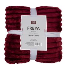 Pleds FREYA XL 200x230cm, tumši sarkans