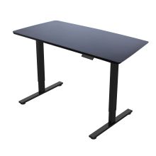 Письменный стол ERGO FIT с 1 мотором 120x60xH71,5-116см, черный