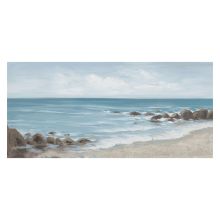 Картина маслом 70х150см, берег моря