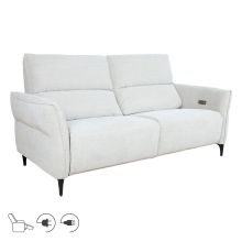 Диван-реклайнер МАЙАМИ 3-местный с электромеханизмом, светло-бежевый