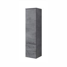Augsts vannas istabas skapis 945, 35x33xH136cm, tumši pelēks