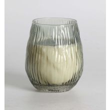 Aromātiskā svece stiklā NATURE GREEN H10,8cm, Evergreen