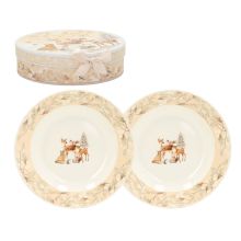 Тарелки MIA DEER 2 шт. D20см, в подарочной коробке