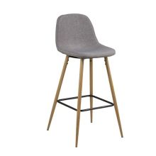 Bar stool WILMA light grey/oak