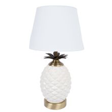 Galda lampa ANANAS H45cm, balts