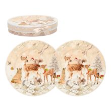 Тарелки MIA DEER 2 шт. D19см, в подарочной коробке