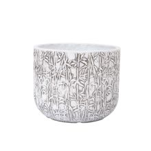 Puķu pods LOUNA D30xH24.5cm, balts/pelēka