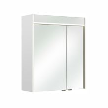 Spoguļstikla skapis ar LED apgaismojumu 23-I, 60x20xH70cm, balta