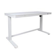Письменный стол ERGO с 1 мотором 120x60xH72-121см, белый