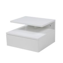 Naktsskapītis ASHLAN 35x32xH22,5cm, balts