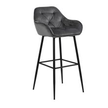 Bar stool BROOKE dark grey