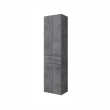 Augsts vannas istabas skapis 945, 50x33xH186cm, tumši pelēks