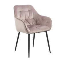 Chair BROOKE dusty rose/black