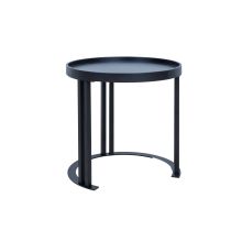 Papildus galdiņš KEIRA D50xH50cm, melns