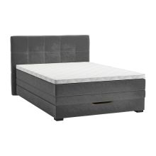 Kontinentālā gulta JEEP 120x200cm, pelēka
