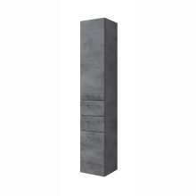 Augsts vannas istabas skapis 945, 35x33xH186cm, tumši pelēks