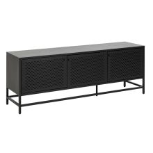 Kumode NEWCASTLE, 3 durvis, H60cm, melns tērauds