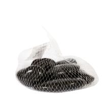 Декоративные камни DECOR STONE, чёрные большие камни, вес: 500г.