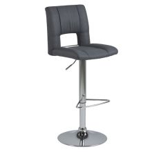 Bar stool SYLVIA dark grey/chrome
