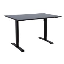 Rakstāmgalds ERGO ar 1 motoru 140x80xH71-121cm, melns