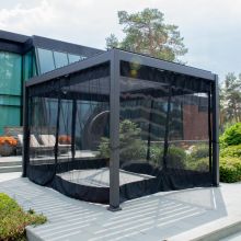 Moskīta tīkls nojumei MIRADOR 3x3m, melns