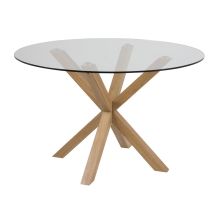Dining table HEAVEN D120xH76cm, oak