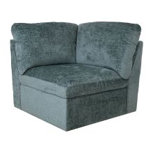 Modular sofa SAMOA 1-seater corner section, ocean green