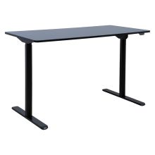 Rakstāmgalds ERGO LIGHT ar 1 motoru 120x60xH72,5-117,5cm, melns