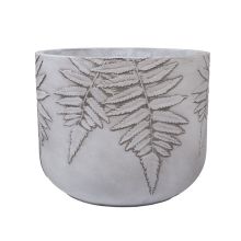 Puķu pods FERN D44xH36cm, balts/pelēka