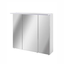 Skapītis ar spoguli ir LED apgaismojumu MARS 71x16xH73cm, balta glancēta