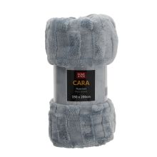 Плед CARA 150x200см, голубовато-серый
