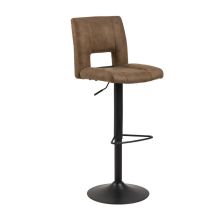Bar stool SYLVIA light brown/black
