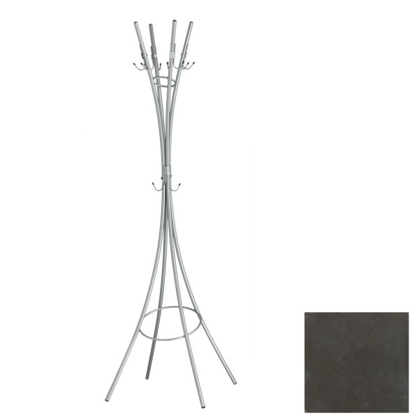 Coat rack LIIVAKELL 50x50xH183cm, dark silver