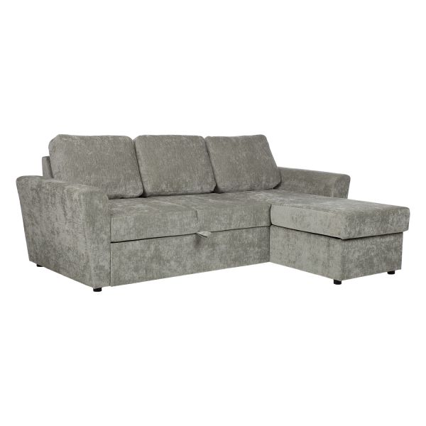 Corner sofa bed INGA light green