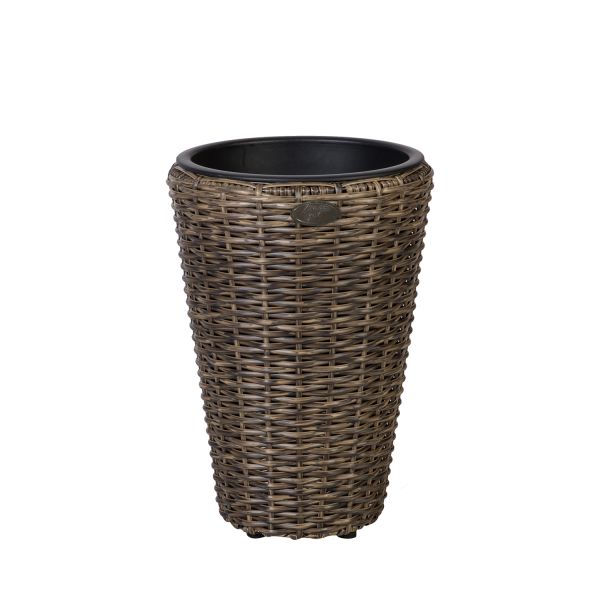Puķu pods WICKER D28xH40cm, tumši brūns