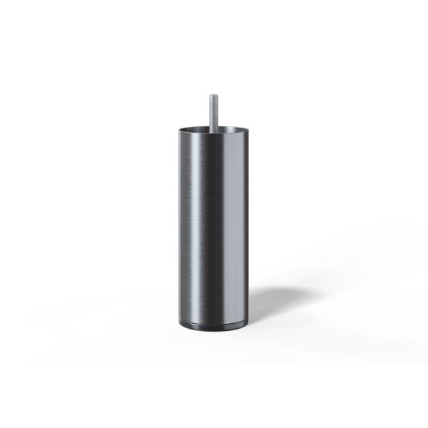 Metāla kāja cilindriska H14cm, 4gab, sudrabs