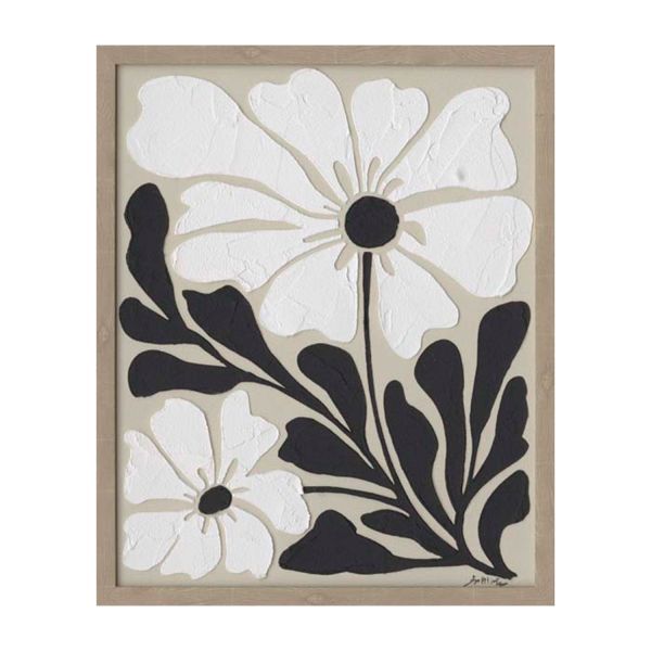 Painting with frame 40x50cm, flowers 1