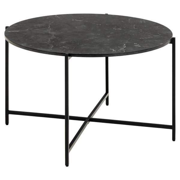 Diivanilaud LAMOINE 70x70xH42cm, must