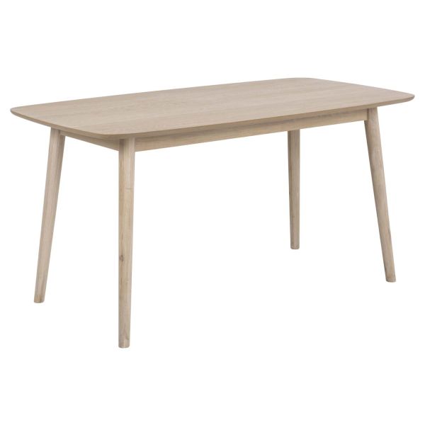 Dining table NAGANO 150x80xH75,5cm, oak/beige