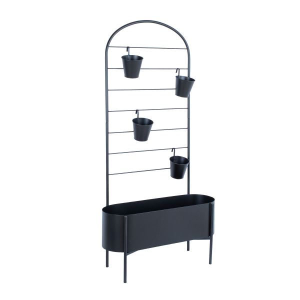 Puķu statīvs DEYA 70,5x26xH137cm, melns