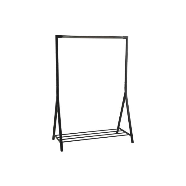 Clothes rack BRENT 117x59xH165cm, black/chrome