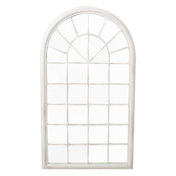 Spogulis SECRET GARDEN 75x4xH131cm, antīks balts metāla rāmis