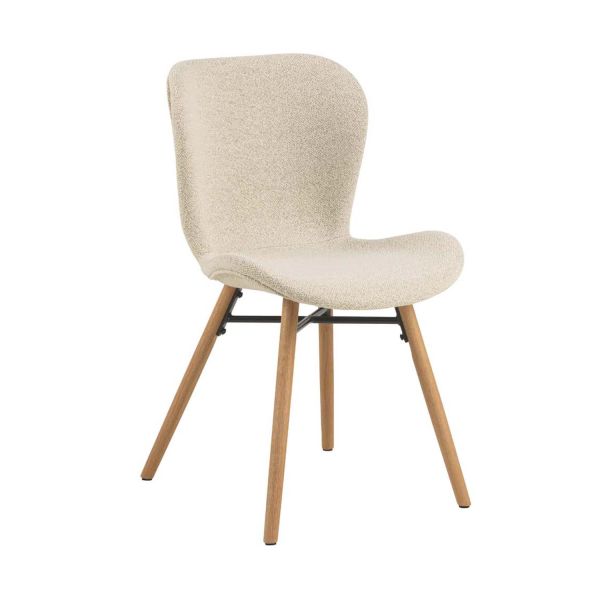 Dining chair BATILDA-A1 cream/oak