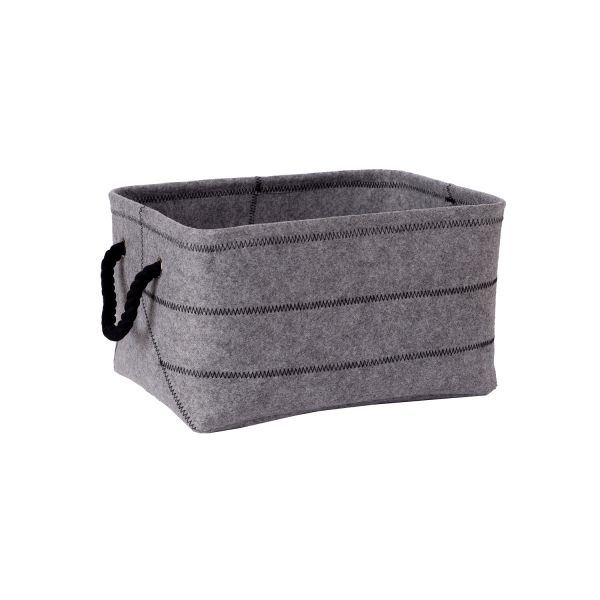 Basket MAX FELT-2, 40x29xH22cm, light grey