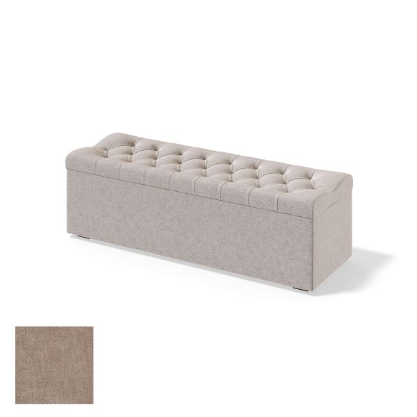 Veļas kaste RED/BLACK SOLHALL CLIFF 120cm, bēšs