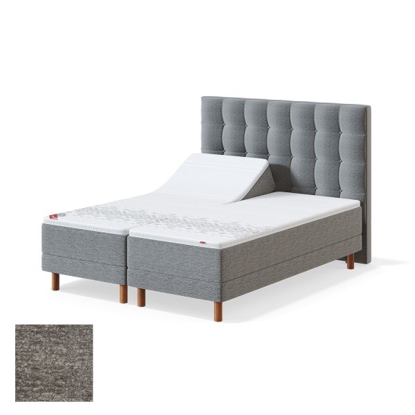 Motorizētā gulta RED AVOLA 180x200cm, stīvs, pelēks