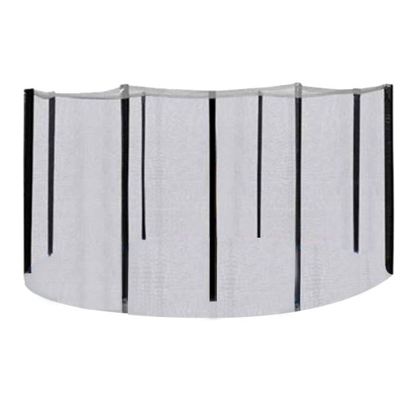 Drošības tīkls batutam D426cm, ar stabiem, melns