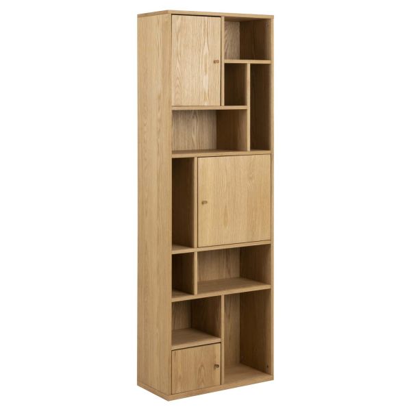 Bookcase RANGOON 60,5x30xH180cm, natural