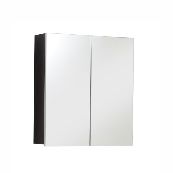 Spoguļskapītis LINE 60x18xH67cm, pelēks/balts spīdums