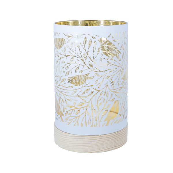 LED-gaisma WINGS BIRDY H15cm balts, ar taimeri